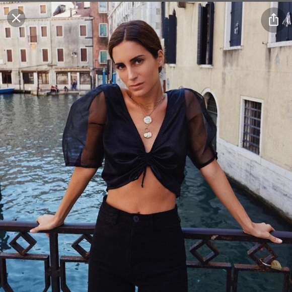 Tops - Tach Clothing Delmira Silk Crop Top